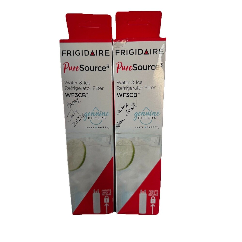 2 PACK Frigdaire WF3CB PureSource 3 Refrigerator Water Filter New Sealed